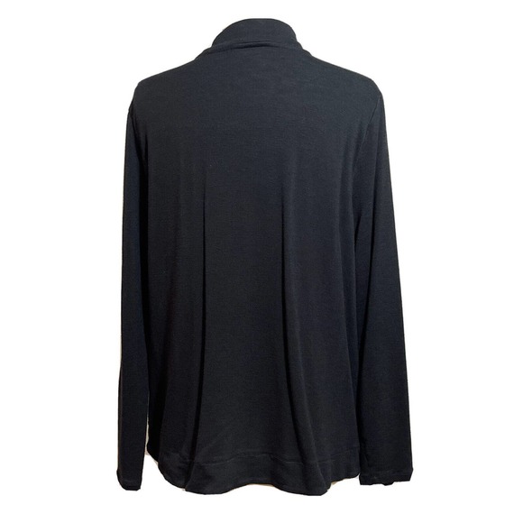 J JILL Misses L Black Sweater Rayon Cotton Spandex - Picture 2 of 6